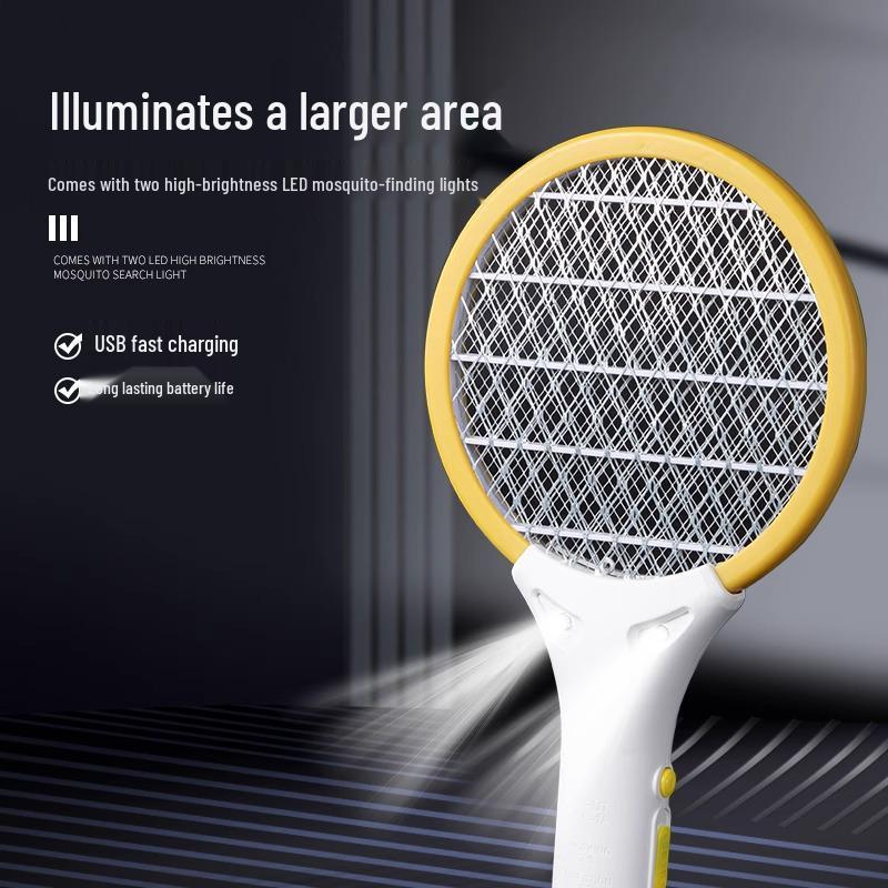 Rechargeable 2025 Electric Mosquito Swatter & Killer Lamp: Safe Household Repellent for Babies & Pregnant Women
