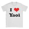 Harajuku T-Shirt I Love Yaoi 100% Cotton T-Shirts Fashion Tee Shirt for Men Summer Y2K Basic Casual Short Sleeve Clothes
