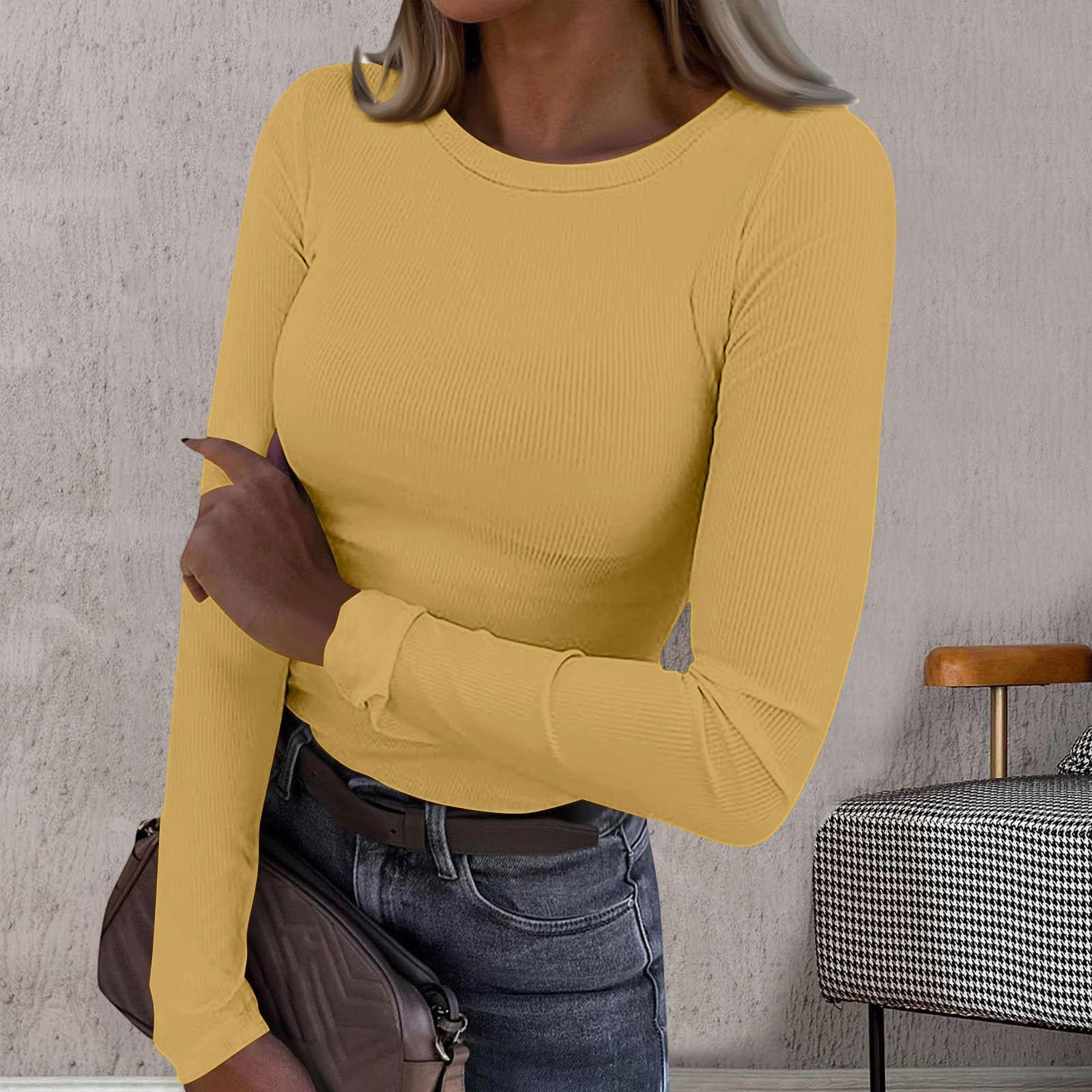 Women s Fashionable Casual Top S бронзовый