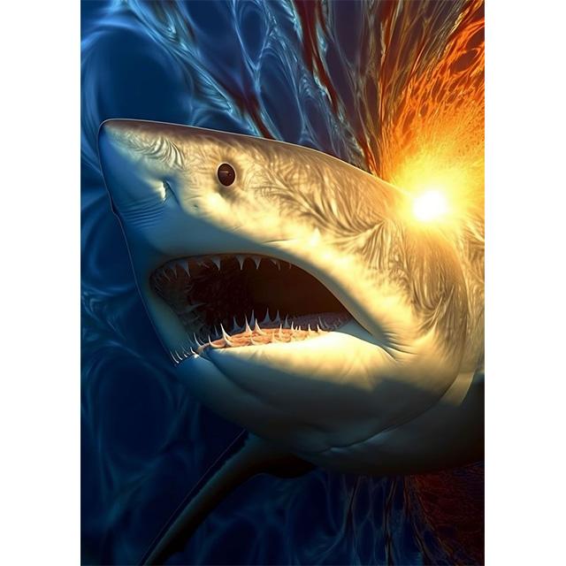 Golden Glowing Animal On Black Background Prints Poster Canvas Painting Modern Wall Art Pictures Living Room Bedroom Home Decor