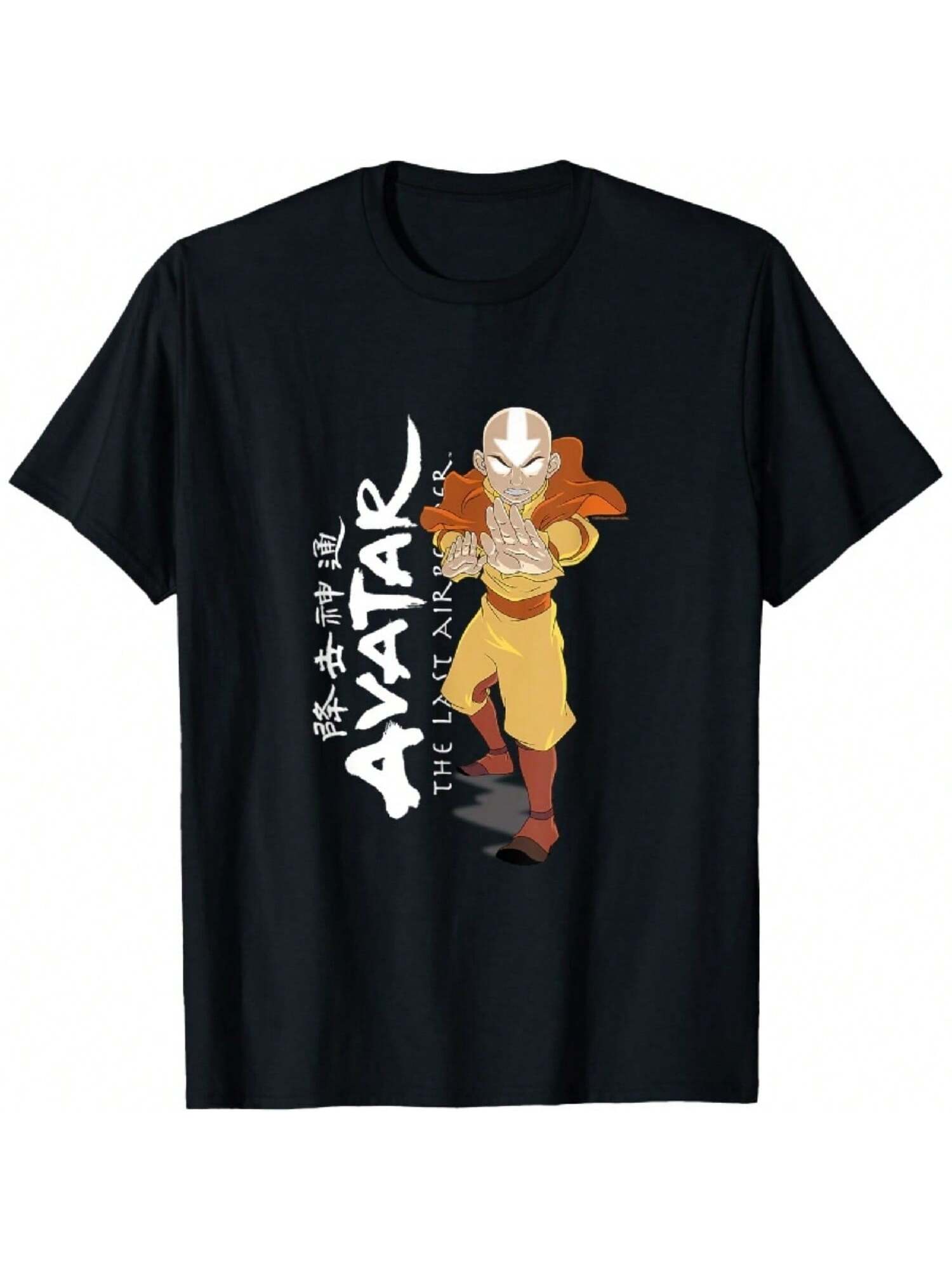 Aang Glowing Aarow Fight Pose Stance White T-Shirt S разноцветный