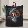 Silent Hill F Blanket Horror Game Super Warm Funny Plush Throw Blanket For Couch Bed Camping Flannel Bedspread Bed Cover