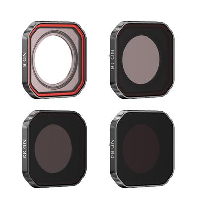 Kit de Filtres ND Résistants aux Rayures à Installation Rapide Pour Caméras d'Action Densités Multiples ND8 à ND64 Protections d'Objectif Étanches