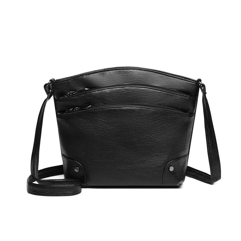 Crossbody Large-capacity Bucket Bag Retro and High-end Ladies' Single-shoulder Bag Middle-aged Mom's Bag