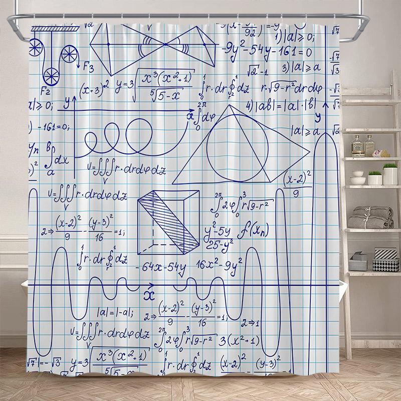 Zasłona Prysznicowa Układ Okresowy Nowoczesna Zabawna Pierwiastki Chemiczne Dla Uczniów Dekoracja Domu Tkanina Poliestrowa Zasłona Łazienkowa z Haczykami