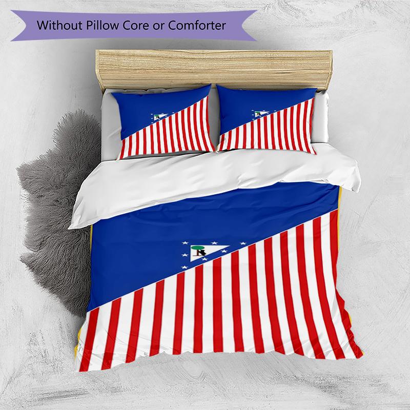 Set copripiumino 3 pezzi (1*Copripiumino + 2*Federe, Senza Nucleo),Set Biancheria da Letto con Stampa di Squadra di Calcio, Decorazione Camera da Letto, Stagione Unica, Regalo di Compleanno