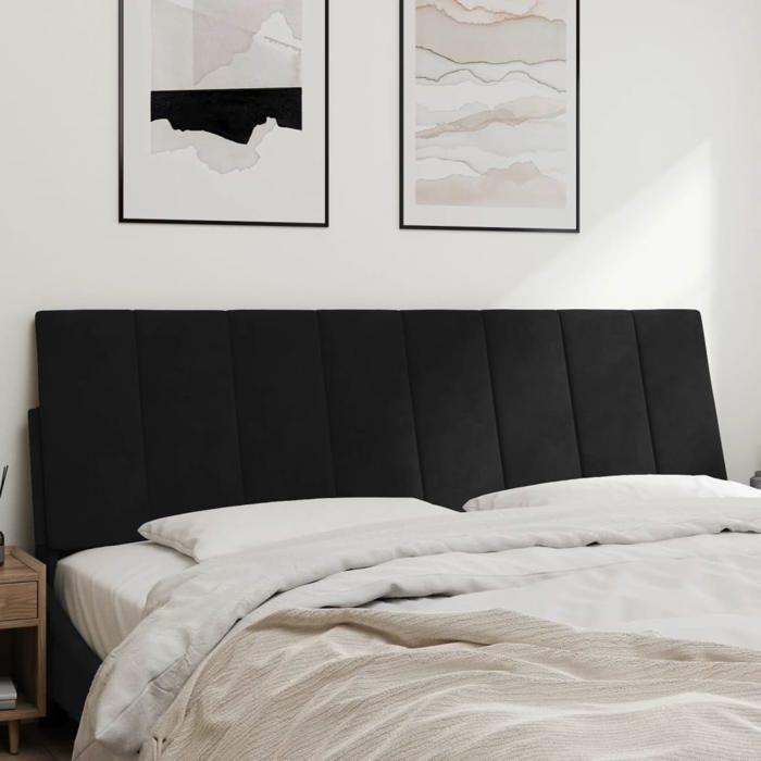 VidaXL Coussin de Tête de Lit, Oreiller de Tête de Lit avec Bandes Auto-agrippantes, Coussin Rembourré Chambre à Coucher, 374677