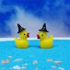 50Pcs Resins Duck Minaiture Statue With Witch Hat Halloween Gift For Moss Terrariums Display Garden Landscape Ornaments