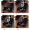 3kg/0.1g Koffieweegschaal met Timer Keukengereedschap Digitale Multifunctionele Weegschaal Pour Over Drip Espresso Weegschaal LCD-display