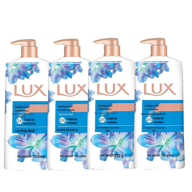 LUX Shimmering Ice Cool Body Wash (720g x 4)