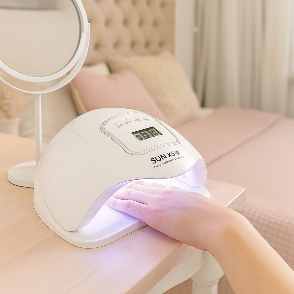 Dual Light Source Nail UV LED Lamp Fast-Drying Nail Sensor Lamp Portable Gel Nail Dryer  Home