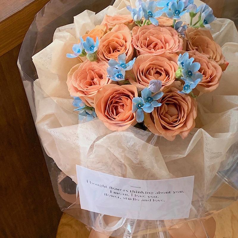 40 Pcs Milk Cotton Tissue Paper Florist Flower Wrapping Paper Diy Handmade Bouquet Crafts Gifts Packaging Wedding Party Supplies