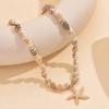 Bohemian Beach Natural Shell Conch Beaded Necklace for Women Summer Ocean Style Seashell Starfish Pendant Vacation Party Jewelry
