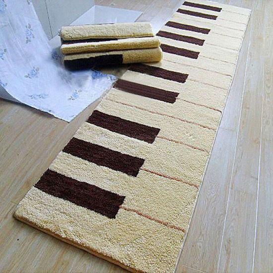 

Piano Floor Mat Soundproof Shock Absorber Carpet Living Room Bedroom Study Piano Stool Chair Foot Mat Thickened Floor Mat 50x160cm