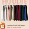 Unisex Slim Fit Hooded Sweatshirt - Warm, Casual Long Sleeve Logo Pullover for Spring & Autumn