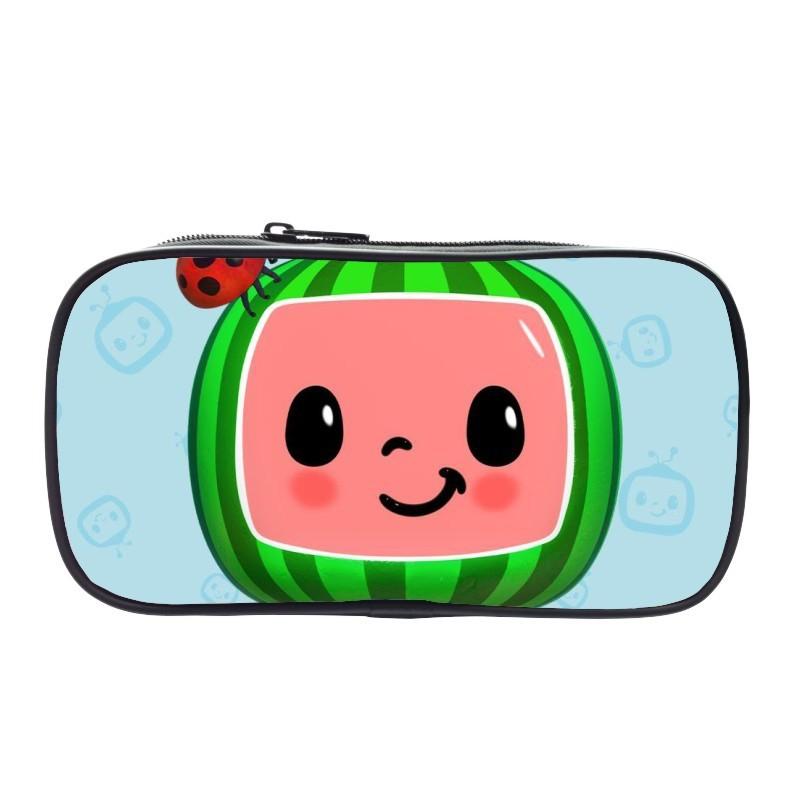 Cocomelon Pencil Box Large Capacity Storage Bag Ideal For Students And Kids
