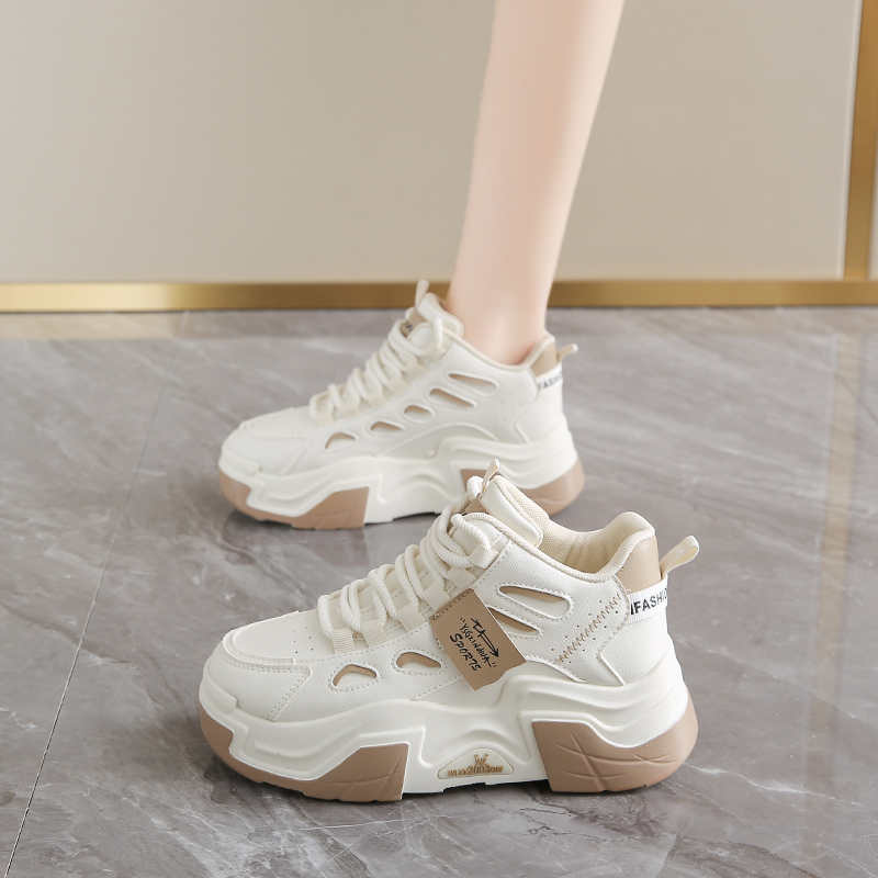 Fashion Platform Non-slip Sole White Sneakers For Women Casual Womens Tennis Shoes Women Summer Sports Sneekers Design School