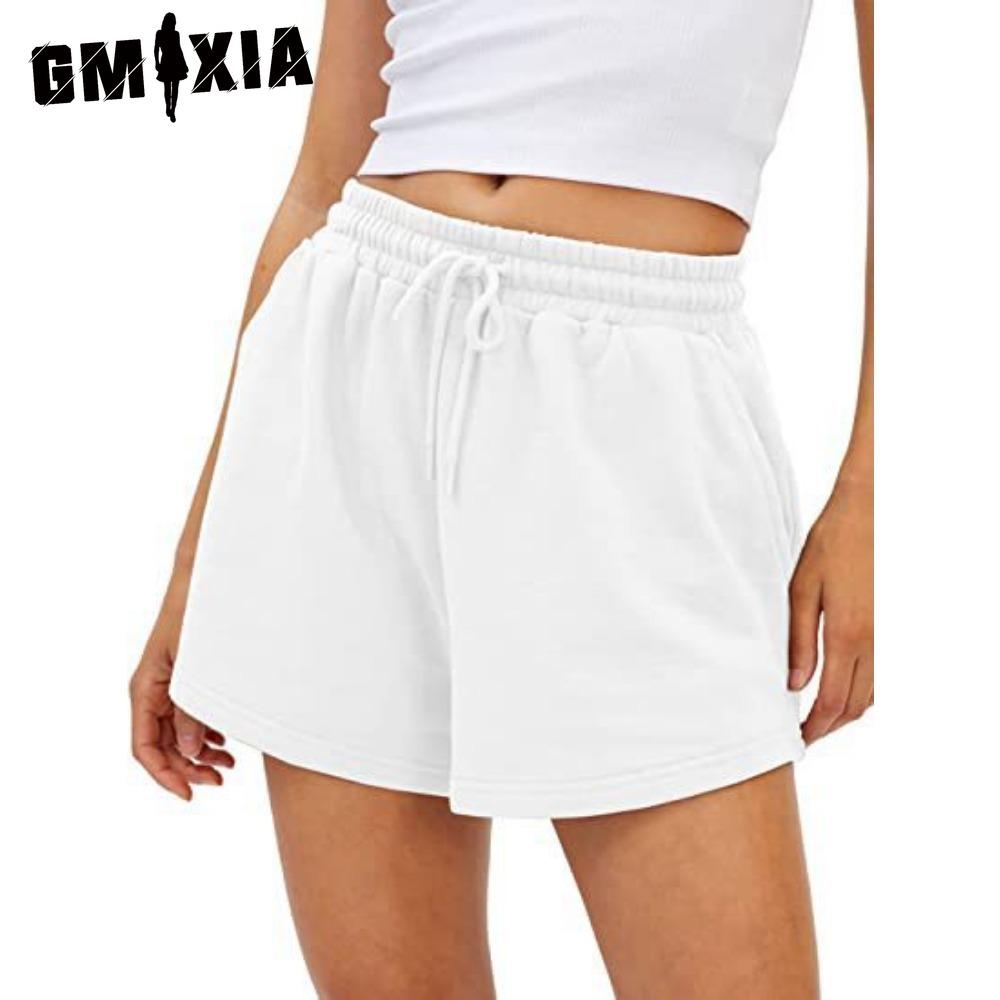 GMXIA Women's Fashion Casual Solid Color Print Pants & Capris