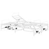 Electrically Adjustable Bed Frame White 140 X 200 Cm Steel