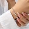 925 Silver Diamond-Studded Butterfly Bracelet Women's Fashion Temperament Flower Adjustable Jewelry