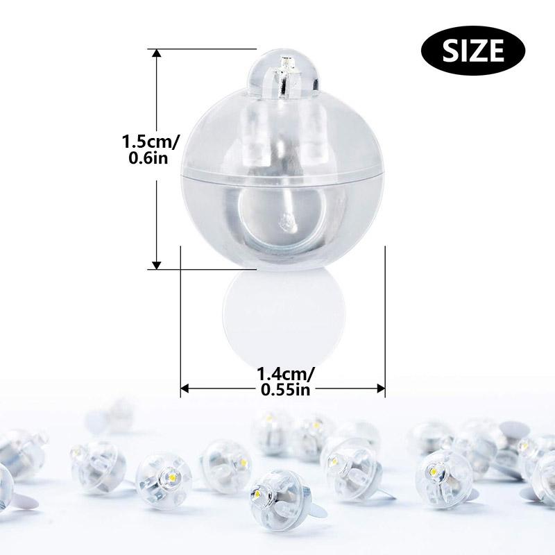 50/100PCS Round Balloon Lights LED Flash Colorful Luminous Lamps Mini Tumbler Ball Light for Christmas Wedding Party Decoration