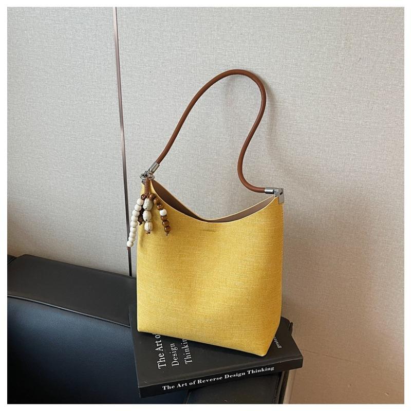 

Popular bag women s large-capacity new summer versatile shoulder mother and child bag simple bucket bag жёлтый