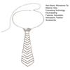 Rhinestone Necktie Adjustable Men Women Wedding Halloween Costumes Cosplay Prom Party Sparkling Rhinestone Tie Fashion Accessories