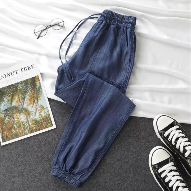 Tennis Leisure Pants for Women Thin Latest Womens Pants Comfortable Fit Summer High-Waist Large Size Leisure Harem Pants for Women