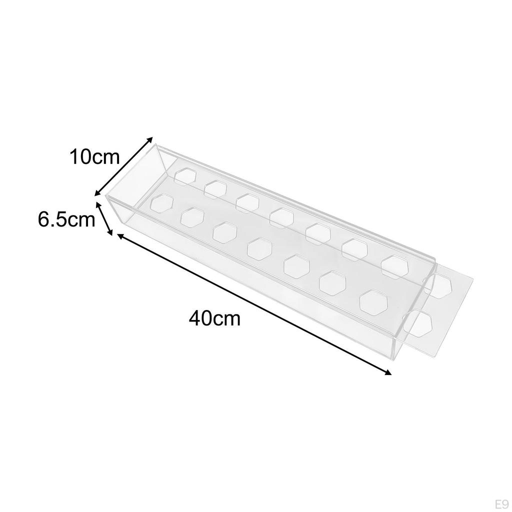 Acrylic Flower Vase Rectangular Bud Plant Holder Modern Floral Vases Decorative Art