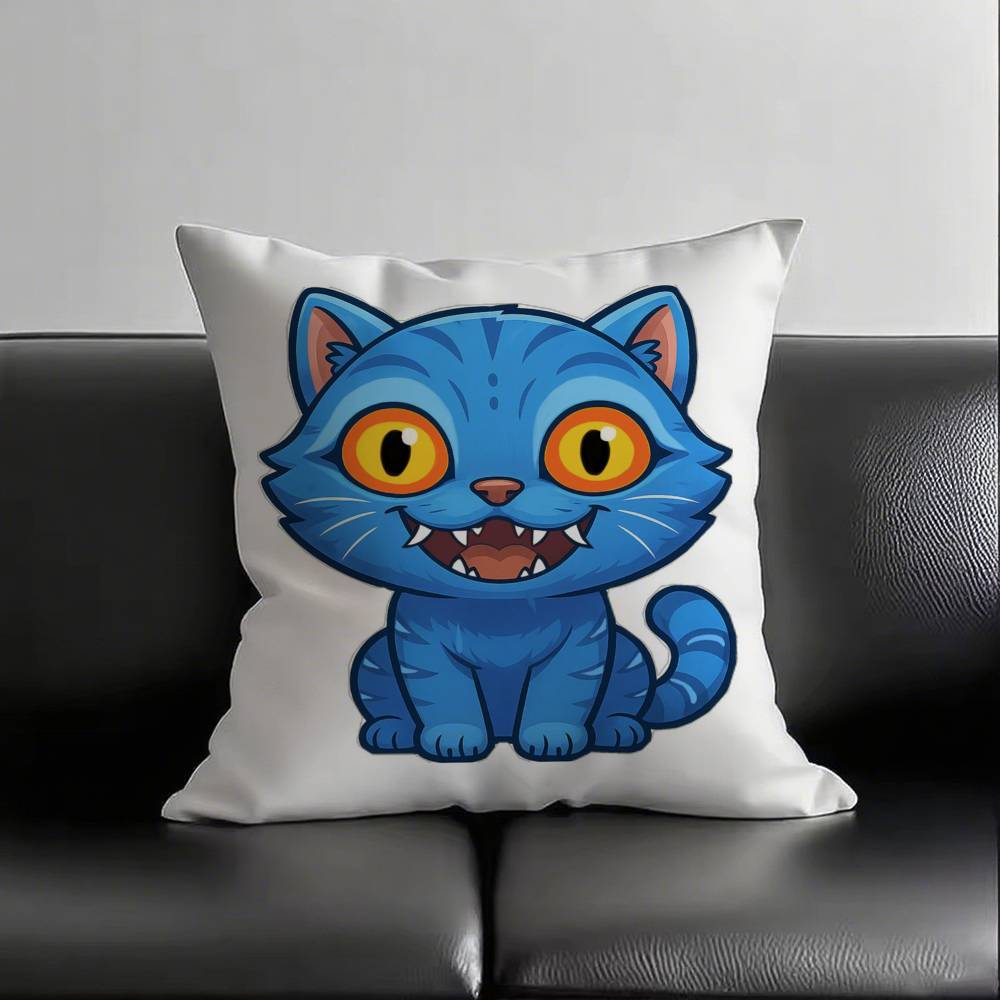 1pc Anime KPOP Demon Hunters Tiger Pillow Case Fashion Square Pillowcase Bedroom Sofa Room Ins Decoration Leisure