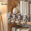 Handmade Fairy Boy Doll Set Boys Patchwork DIY Kit, Fabric Sewing Make 4 Family Weekend Activity Kits Boys, Craft Kit for Adults, Gift, Home Tabletop