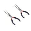 Mini Long Nose Pliers with Flat Round Nose and Cutter for DIY Jewelry Craft, Hairpin Making, Wire Bending Repair - Rust-Proof