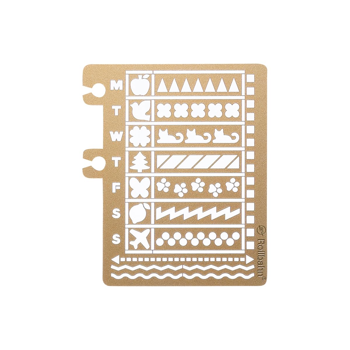 Rollbahn Template Calendar B [Delfonics] (Gold) золотой