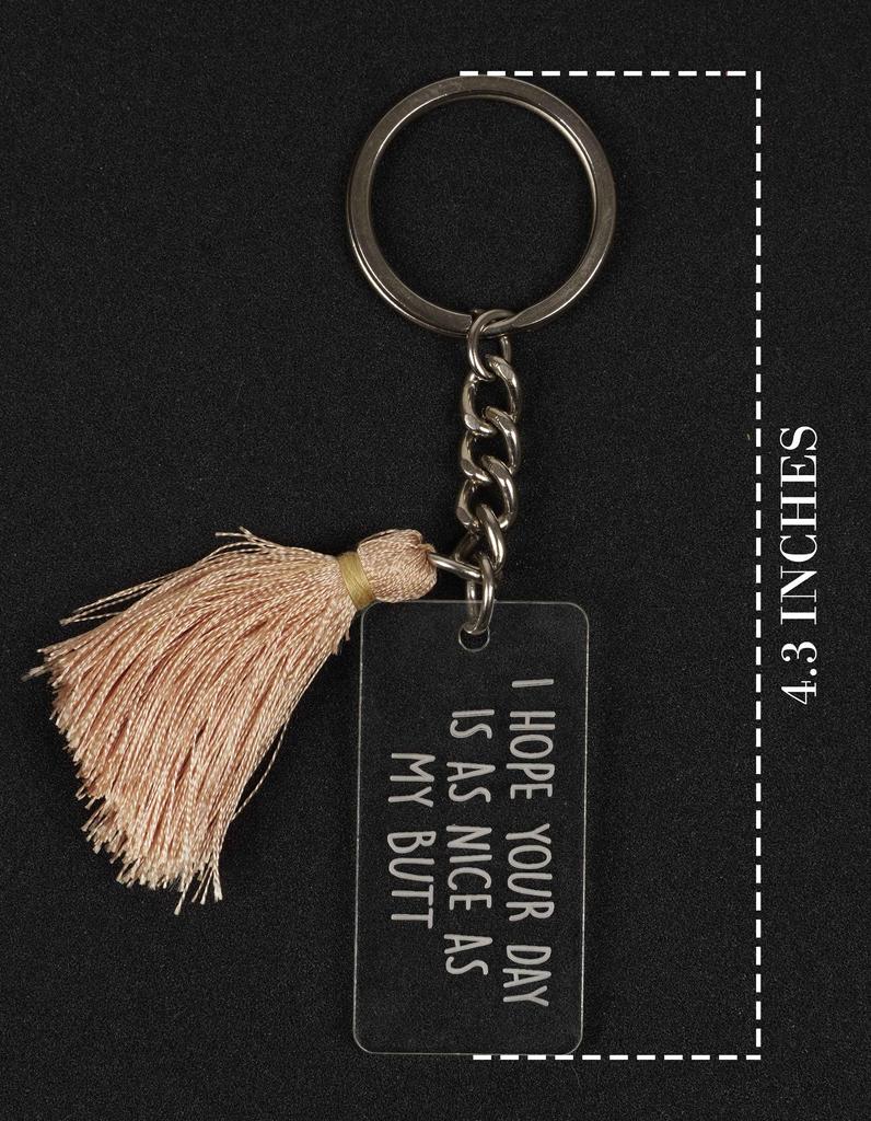 Inkdotpot Acrylic Key Holder Adult Humor Engraved Key Chain Housewarming