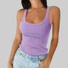 Summer Tank Tops for Women Sexy Scoop Neck Sleeveless Basic Casual Workout Tank Tops