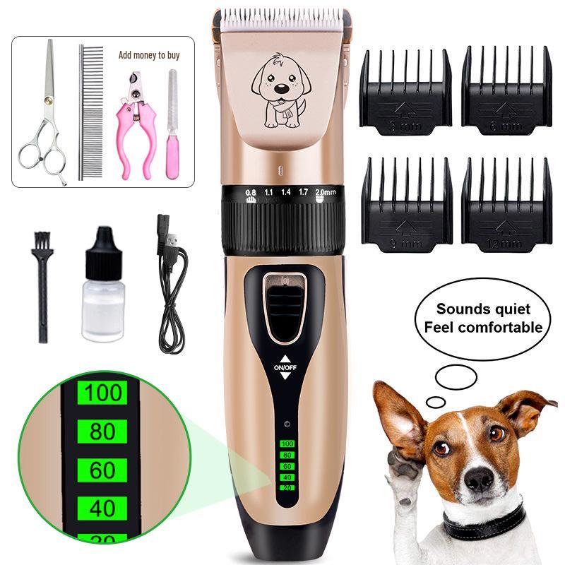 

Dog & Cat Electric Grooming Clippers: Professional Pet Hair Trimmer English Manual