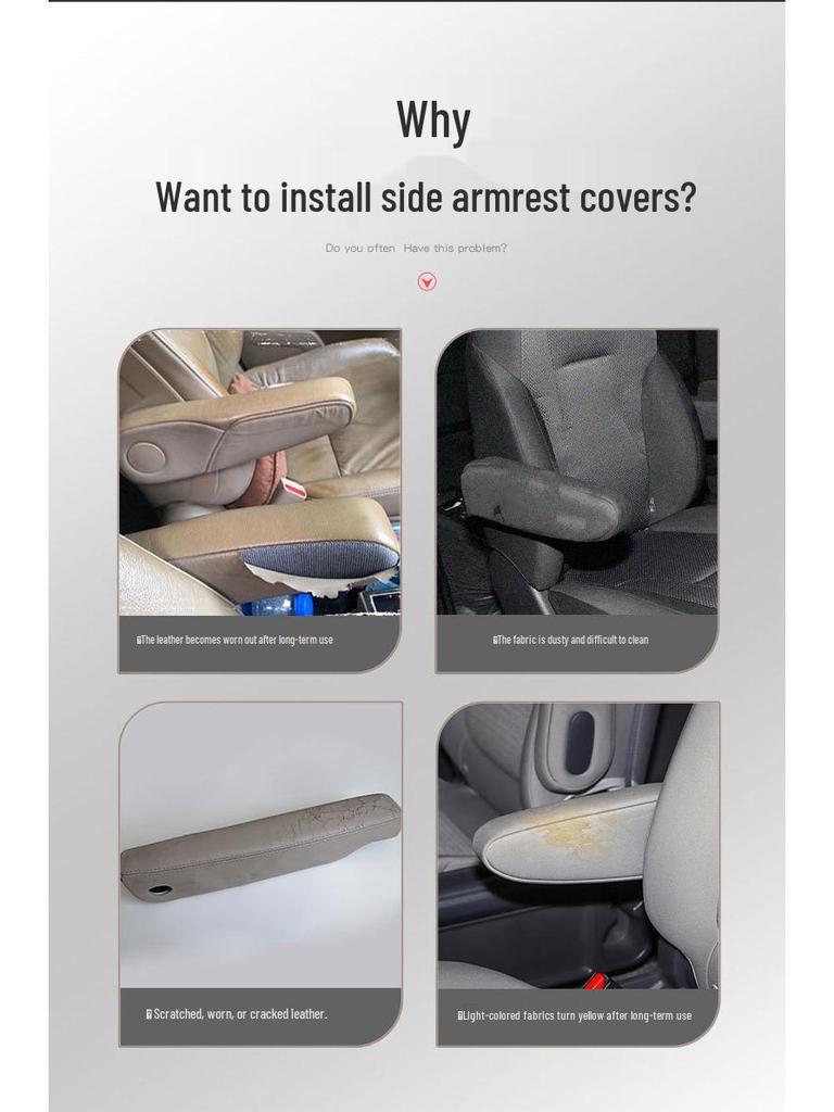 Leather Armrest Cover for 07-09 Honda CRV Rear Seat