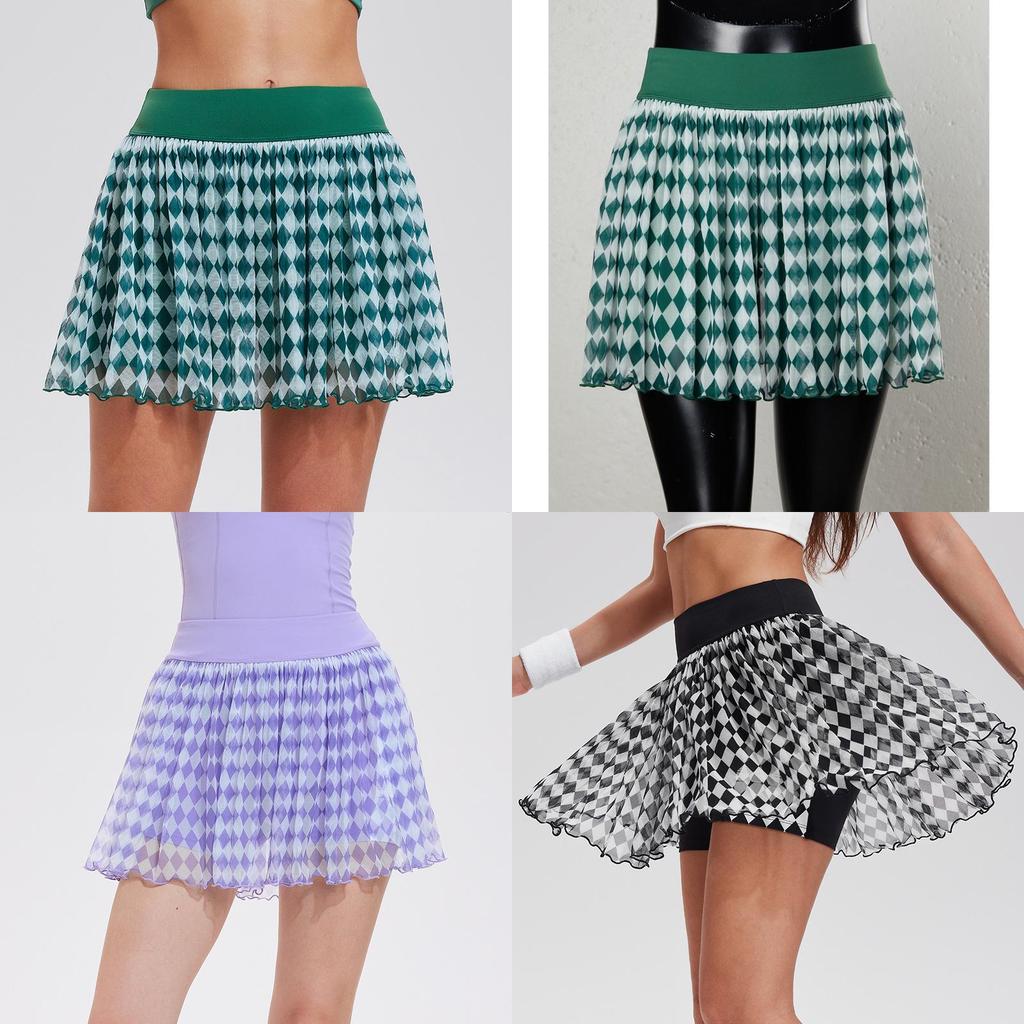 High Waist Athletic Skirt For Women With Breathable Nylon Fabric For Running And Fitness