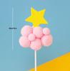 10-Pack 3D Hot Air Balloon & Rainbow Cake Toppers