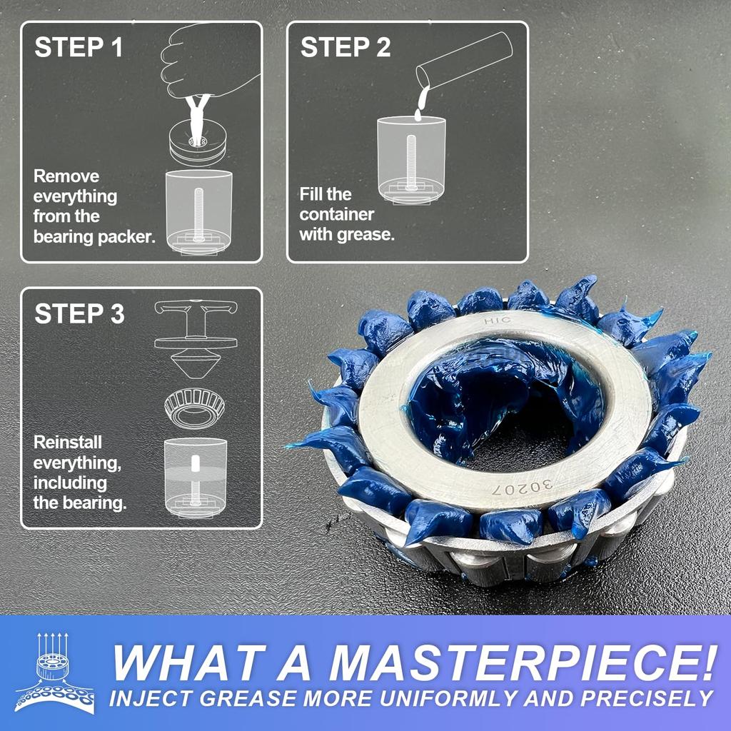 ZOOYL Rotating Handle Bearing Packer Tool, Safe, Easy, Easy To Fill Bearing , Wheel