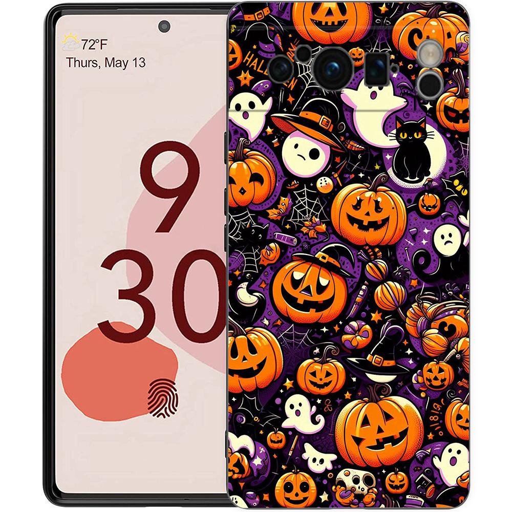Halloween Style Phone Case Cover for Google Pixel 9 8 7 6 7A 6A Pro Shockproof Soft TPU 9 Pro XL Shell Capas Fundas