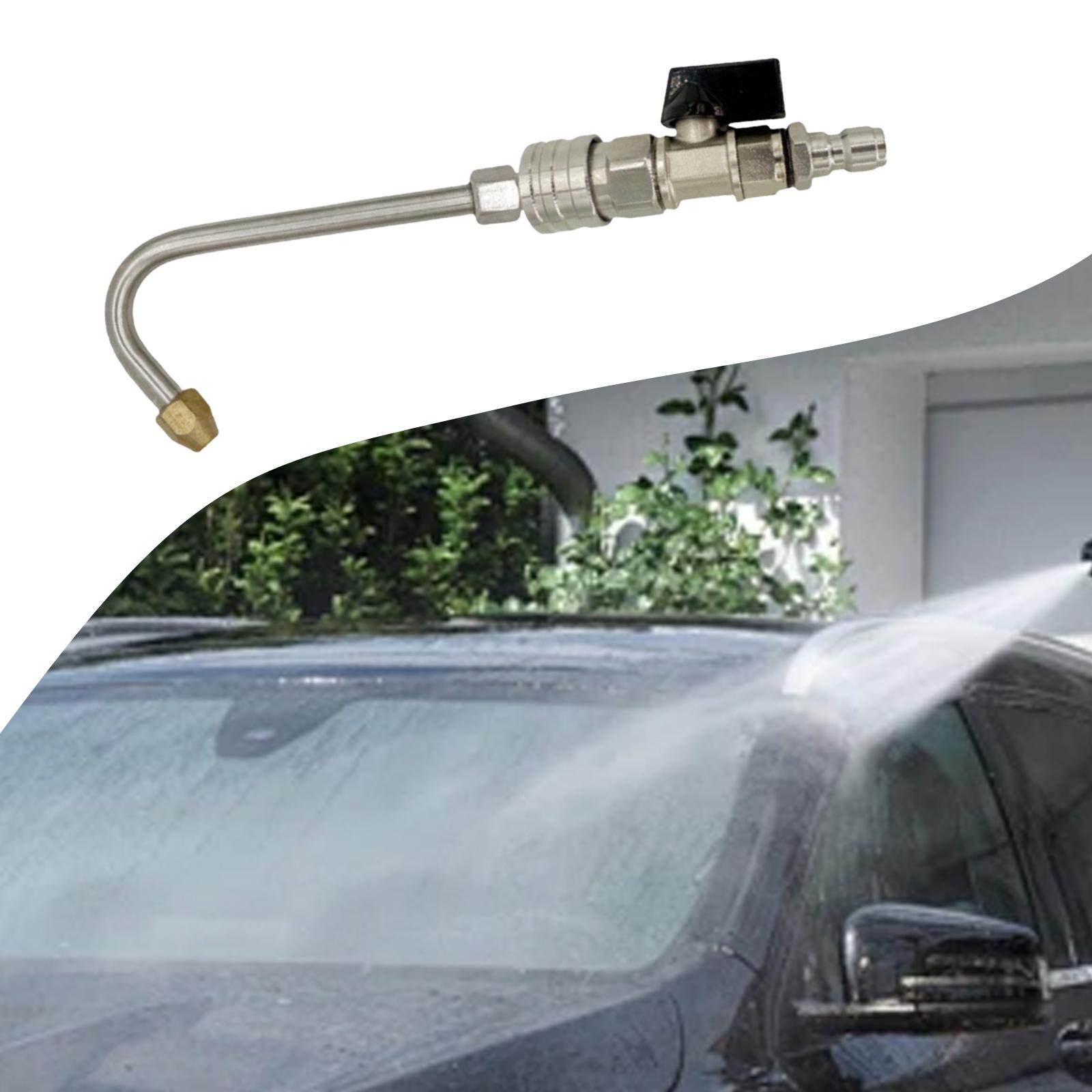 

High Pressure Washer Accessory 1/4 Valve Rod Extension Wand Easy Install Hose Adapter for Pressure Washing Machine