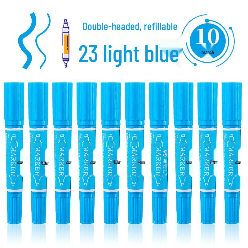 Snell 40-Color Double-Ended Oil-Based Marker Set for Children's Art and Professional Painting