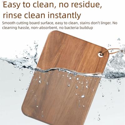 New Double-sided Use Wooden Cutting Board Portable Hanging Hole Fruit Cutting Board Durable Chopping Board Kitchen Tools