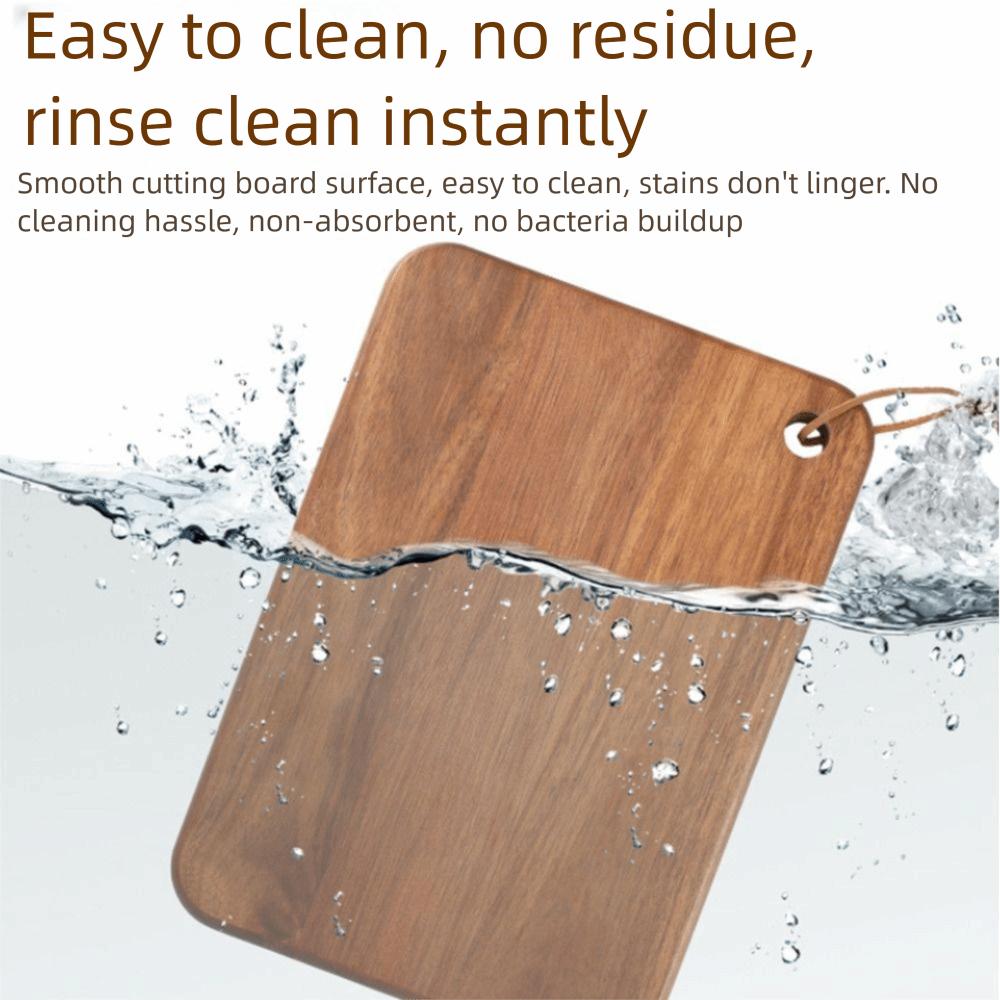 New Double-sided Use Wooden Cutting Board Portable Hanging Hole Fruit Cutting Board Durable Chopping Board Kitchen Tools