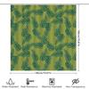 Leaf Pattern Shower Curtain Green Background Bathroom Decor Waterproof Print Shower Curtains For Kids Room Home Decoration 180X2