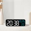Multi-function Led Alarm Clock 24 Hour Display Temperature Date Adjustable Brightness Desktop Alarm Clock Voice Control Function