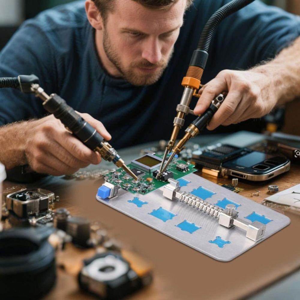 Thickening Design Repair Fixture Stainless Steel Base Mobile Phone Fixture  Soldering Repair