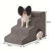 Foldable Pet Ramp Ladder for Small Medium Dogs Cats, Non-Slip Washable Steps for Sofa Bed Access with Multiple Tier Options