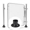 Bride Métallique Base de Bride Avec Vis Base de Poteau Supports pour Poteaux en Bois Poteau de Clôture en Grillage Flange de Sol Installation de Poteau de Clôture